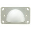 Brush Style Cable Pass-Through Wall Plate Insert with half-moon cover, single gang, white - Part Number: 301-6001