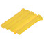 Yellow Hook and Loop Cable Strap w/ Eye, 0.50 inch x 8 inch, 25 Pack - Part Number: 30CT-08180