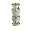 BNC Barrel Connector (Coupler), BNC Male to BNC Male, 50 Ohm - Part Number: 30X3-00100
