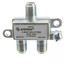 F-pin Coaxial Splitter, 2 Way, 5-900 MHz, UHF-VHF-FM, OTA/Broadcast tv/Antenna - Part Number: 30X4-03202