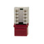 Slimline Cat5e Keystone Jack, Red, RJ45 Female to 110 Punch Down - Part Number: 310-120RD