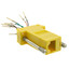 Modular Adapter, Yellow, DB9 Male to RJ45 Jack - Part Number: 31D1-1720YL
