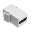 HDMI High Speed Keystone Insert Coupler, HDMI Type-A Female To HDMI Type-A Female, 4K 60Hz, White - Part Number: 329-00400WH