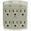 Surge Protector, 6 Outlet, MOV 370 Joules - Part Number: 50W1-905307