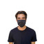 GN1 Cotton Face Mask with Antimicrobial Finish, Black, 10/Pack - Part Number: 9307-00401