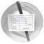 Security/Alarm Wire, White, 22/4 (22AWG 4 Conductor), Stranded, CMR / Inwall rated, Coil Pack, 500 foot - Part Number: 10K4-04912BF