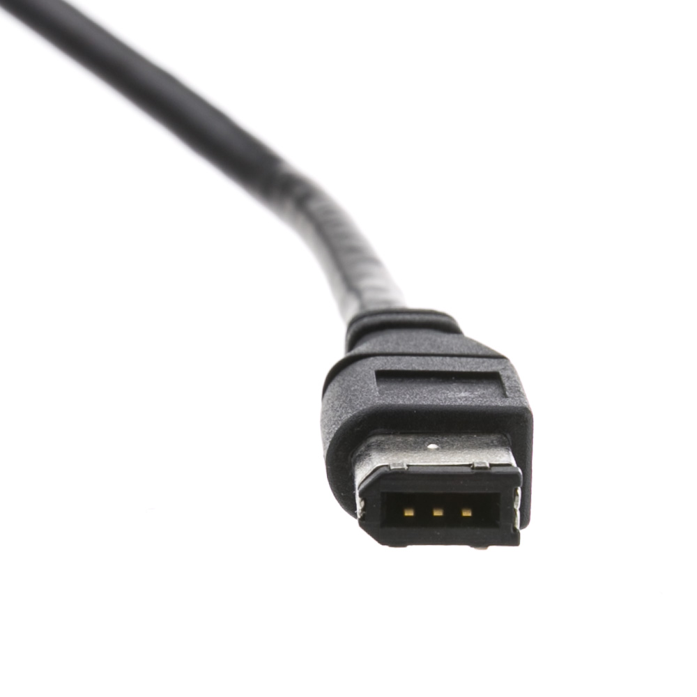 15 FT 6 Pin/4 Pin Male/Male Black IEEE 1394 Firewire 400 to Firewire 400 Cable 