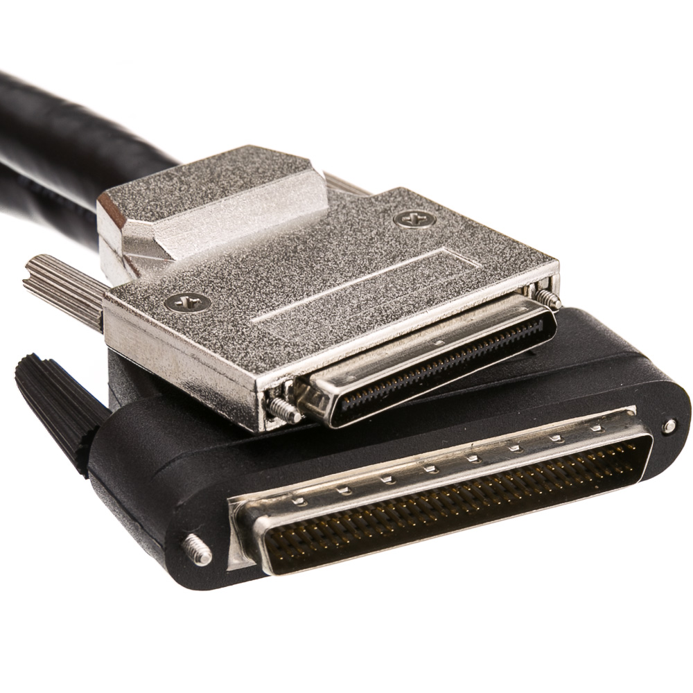 SCSI-5 HPDB68 6 Ft 0.8mm Male to SCSI-3 68-Pin Male Cable SCSI Cable VHDCI 