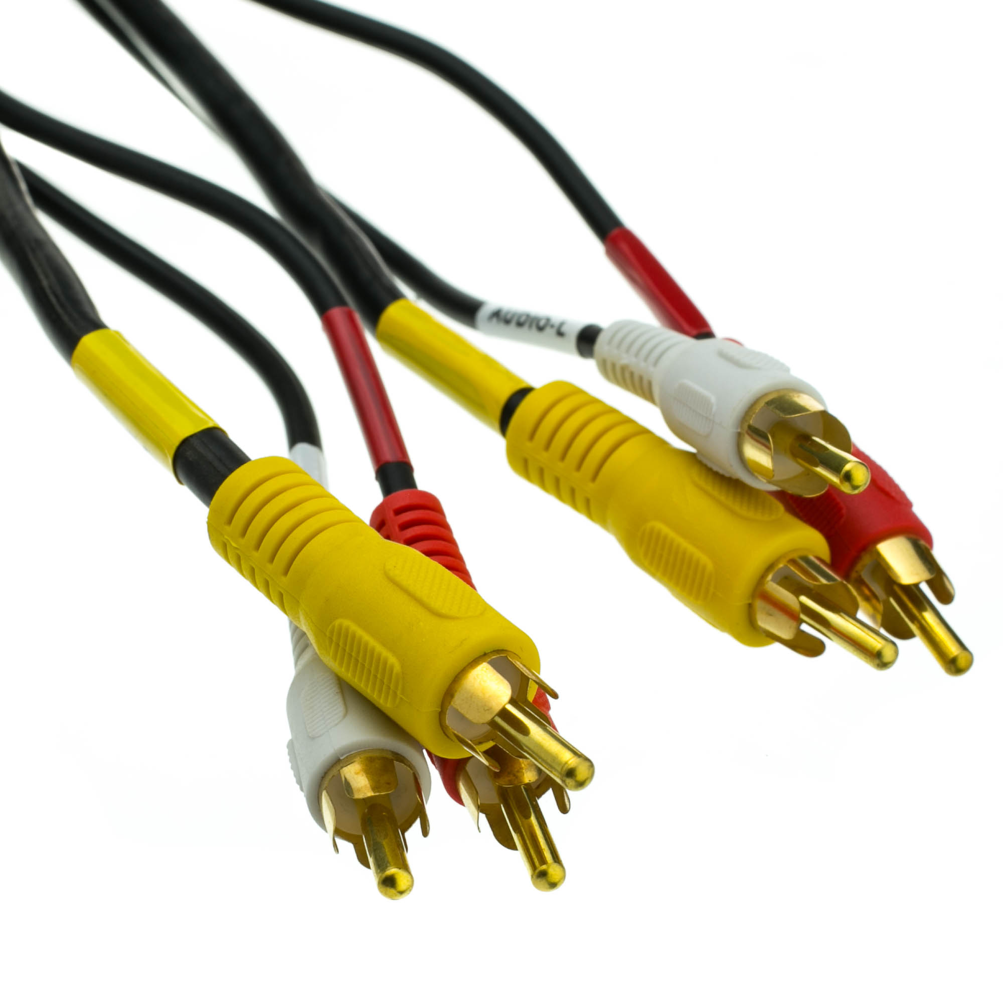 together 2 connect cables coaxial Plated RG59 Cable, 12ft RCA RCA Gold Video, Stereo/VCR