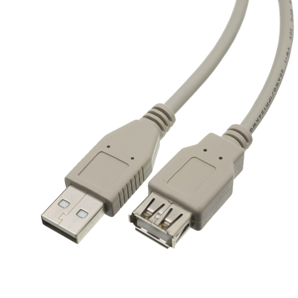 silhuet Fordampe Allergisk 10ft USB 2.0 Extension Cable, Type A, Male to Female