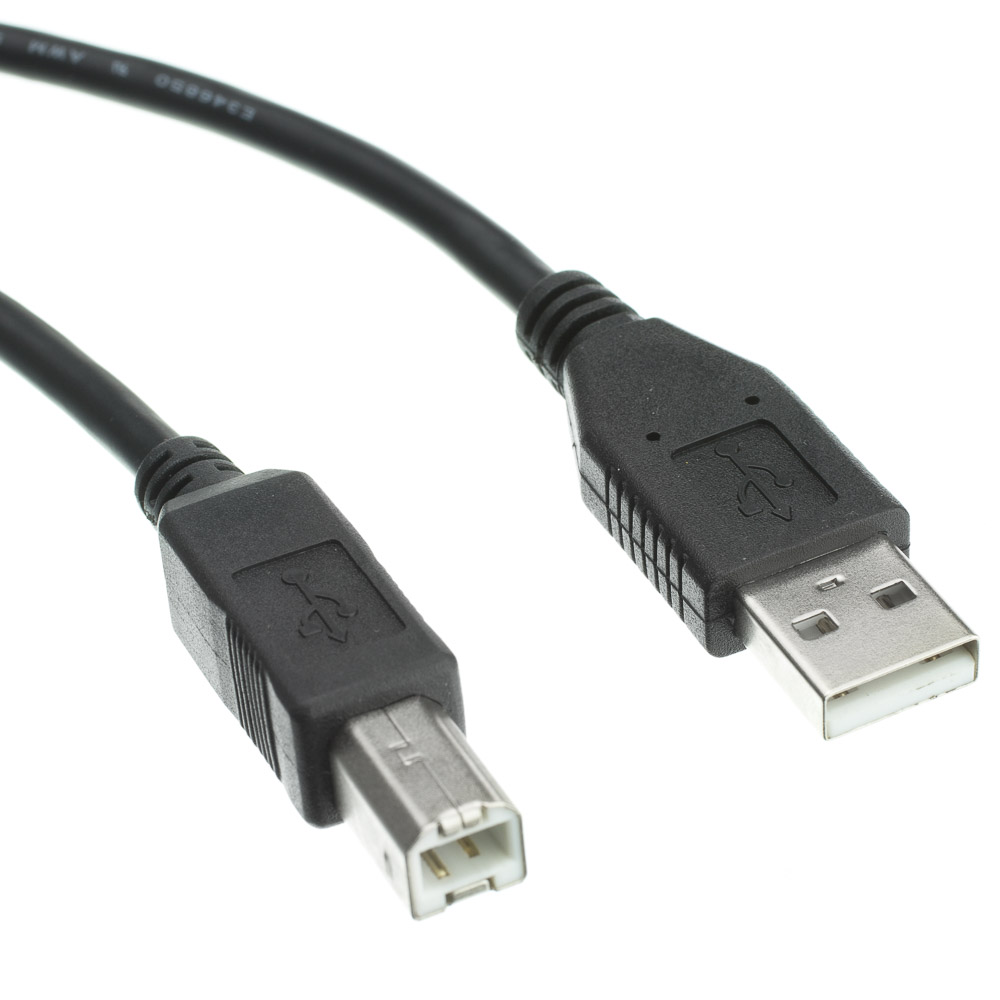 marionet Es Alle 6ft Black USB 2.0 Printer Cable, Type A to B