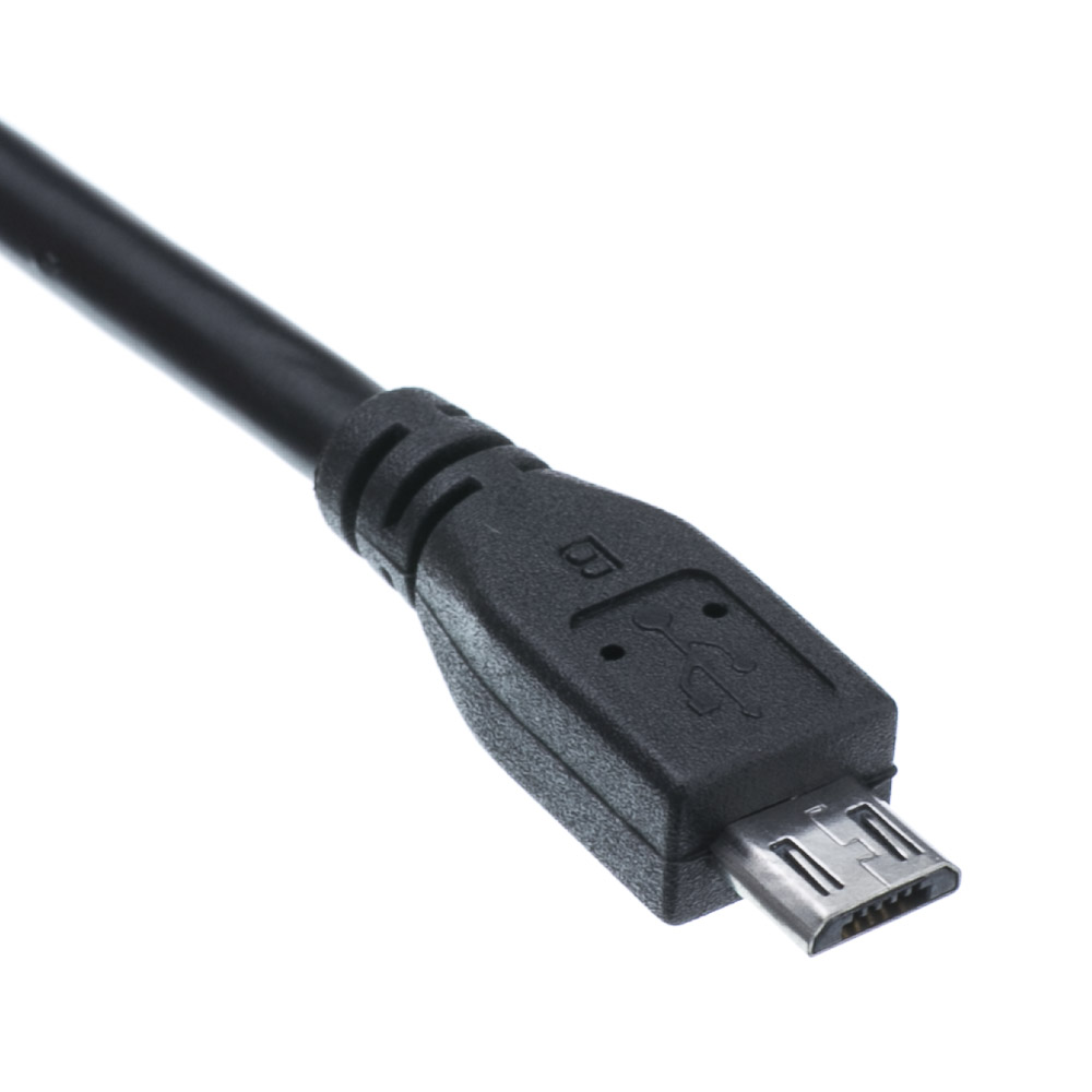 3 Pack Type A Male/Micro-B Male GOWOS 1.5 Feet Micro USB 2.0 Cable Black 