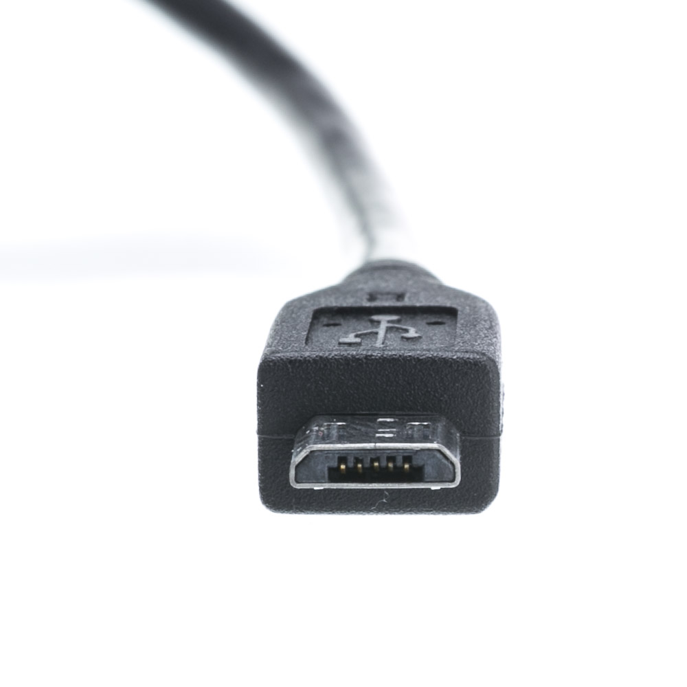 Type A Male/Micro-B Male 1.5 Feet Micro USB 2.0 Cable Black 3 Pack GOWOS 
