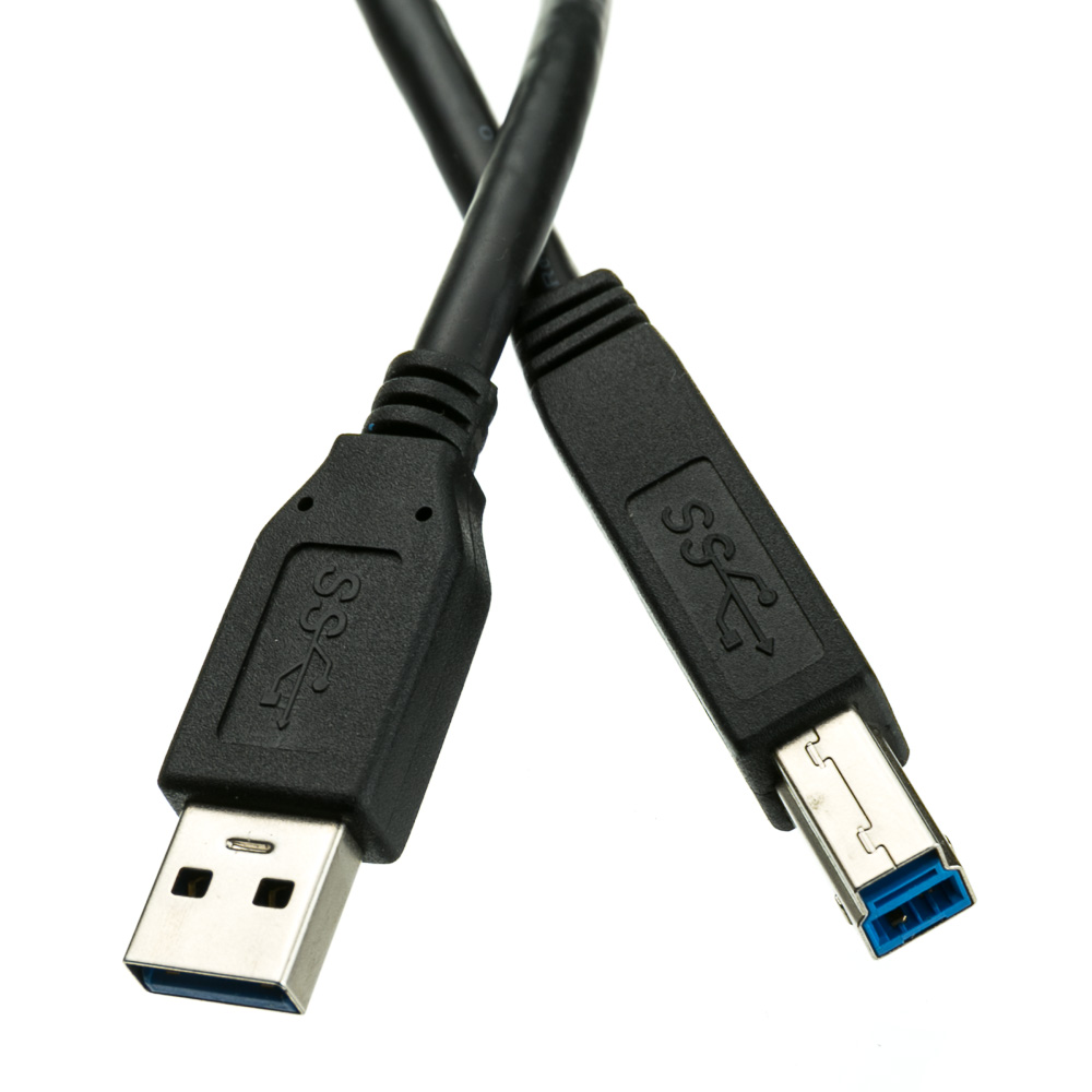 mus eller rotte inaktive smeltet USB Printer Cable, v3.0, Black, Type A to B Male, 6ft
