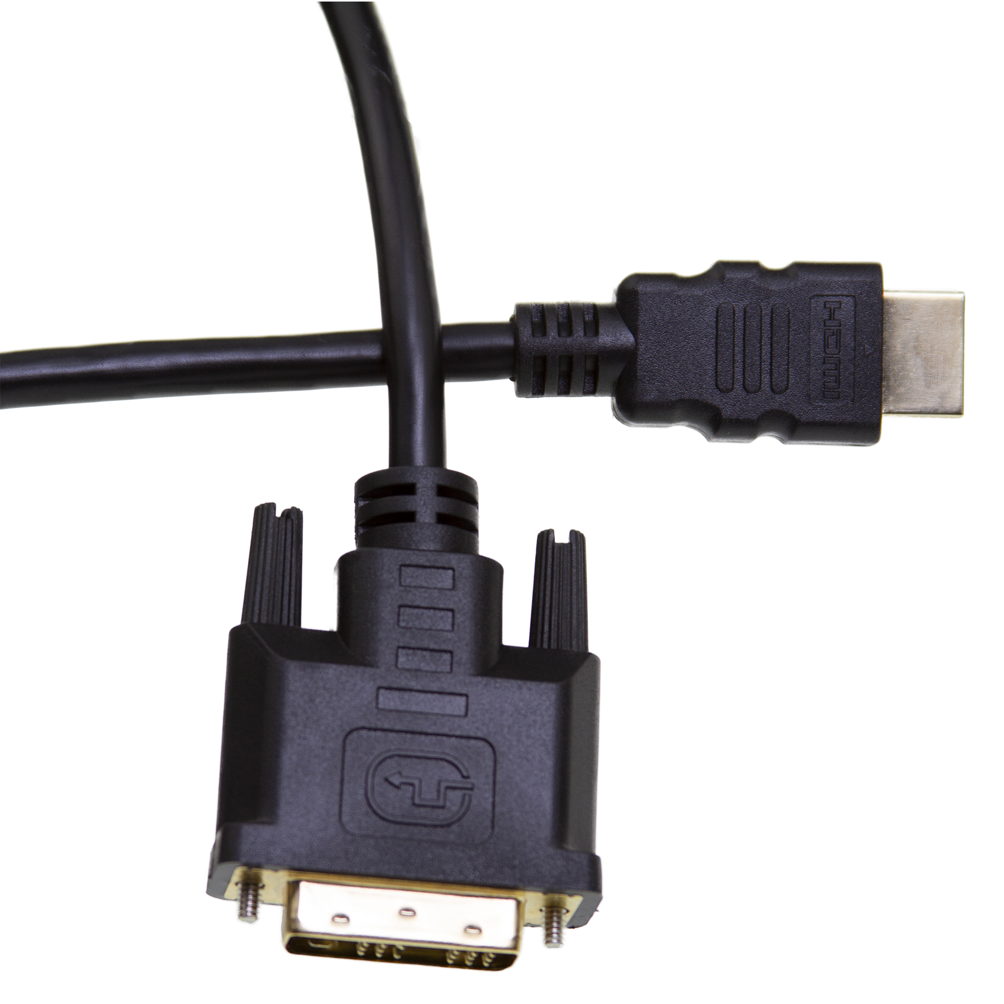 DVI-D Male to HDMI Male Cable Gold Digital HDTV - 50 Feet