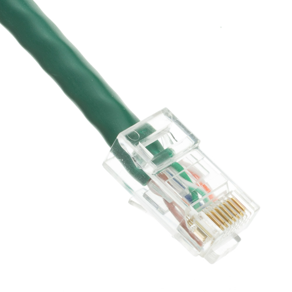 Cat5e Green Ethernet Patch Cable 50 Foot by Konnekta Cable Snagless/Molded Boot