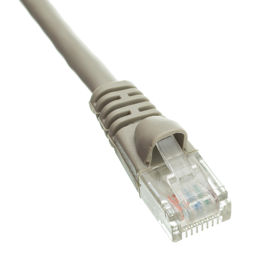 ACL 7 Feet RJ45 Snagless/Molded Boot Gray Cat6a Ethernet Lan Cable 4 Pack 