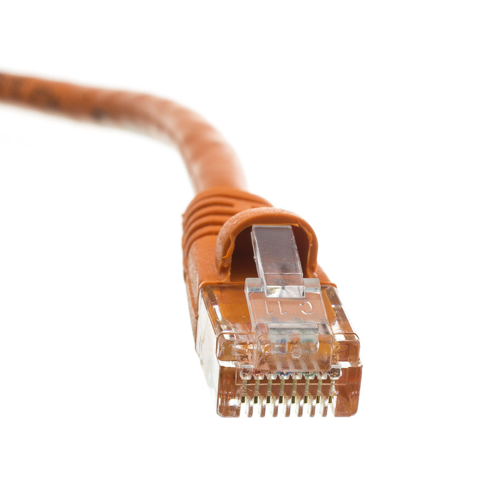 6 Foot Snagless/Molded Boot CLASSYTEK Cat6 Orange Ethernet Patch Cable 