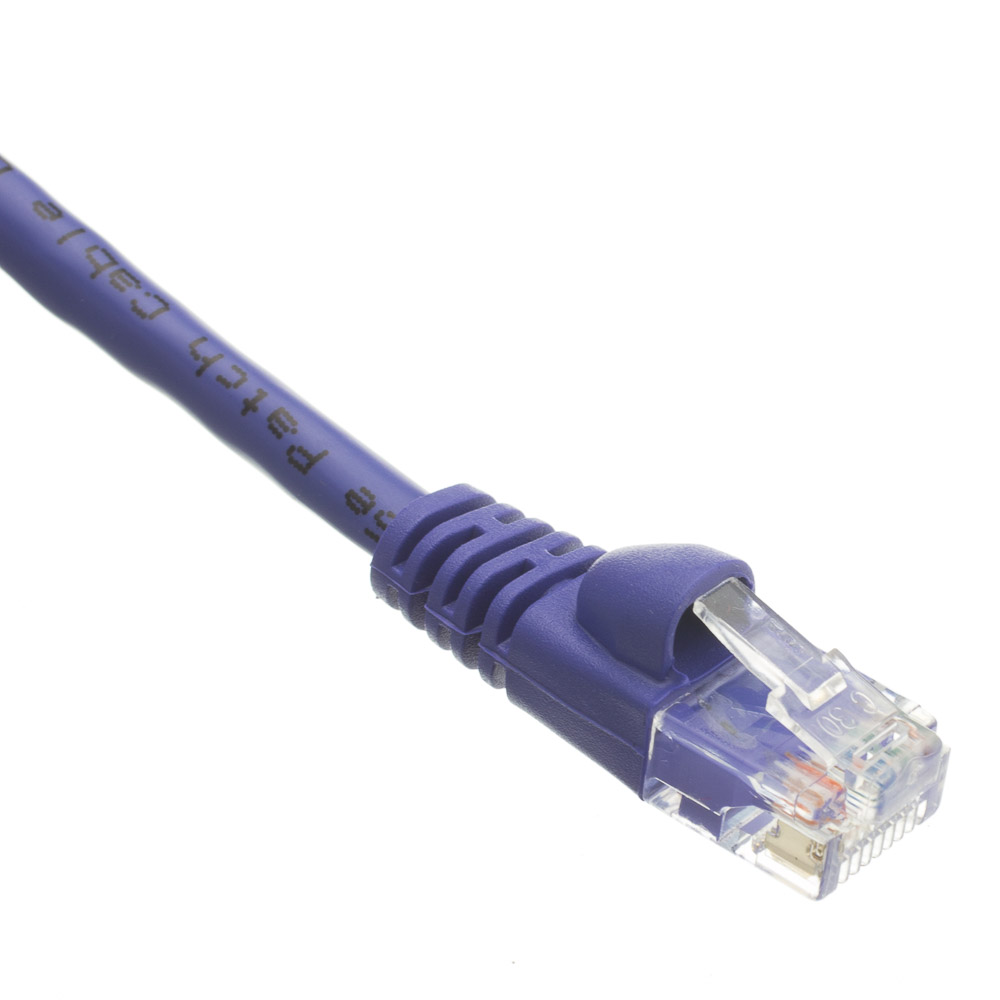5-Pack Cat6 4-Foot Snagless/Molded Boot Ethernet Patch Cable Blue CNE37810