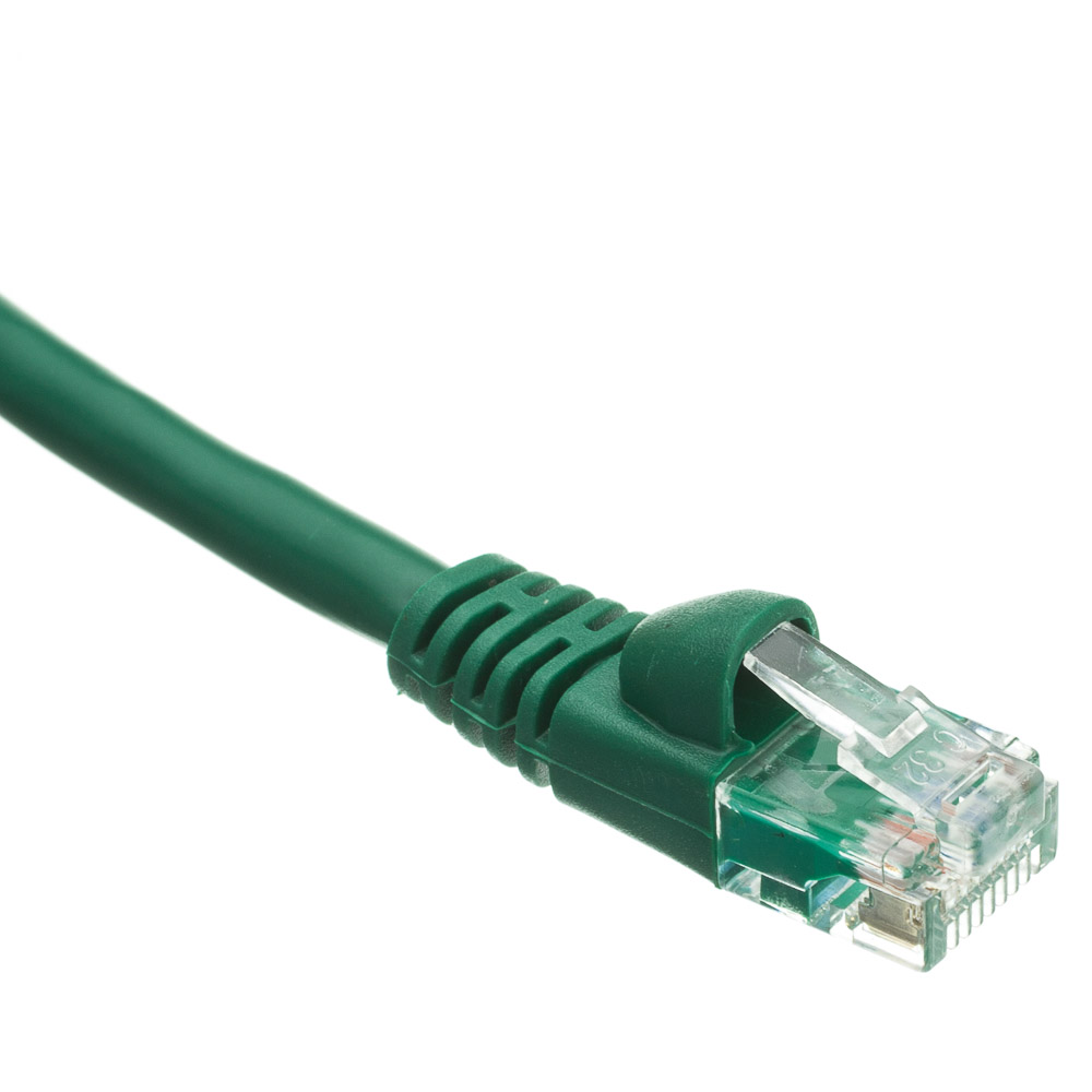 High Performance 100% Pure Copper Elite CAT6 Snag-Free Ethernet Patch Cable Green 10 PACK 10 Feet 