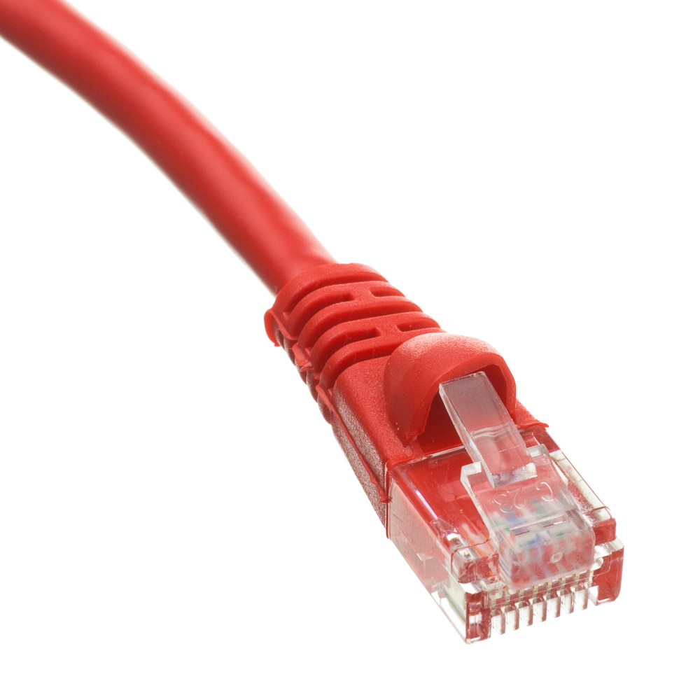 Red 35ft RJ45 Cat6 550MHz Molded Patch Cable 