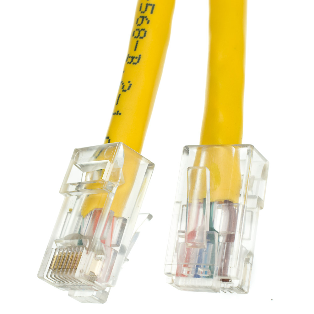 50 Pack Lot 3ft CAT5e Ethernet Network LAN Router Patch Cable Cord Wire Yellow 