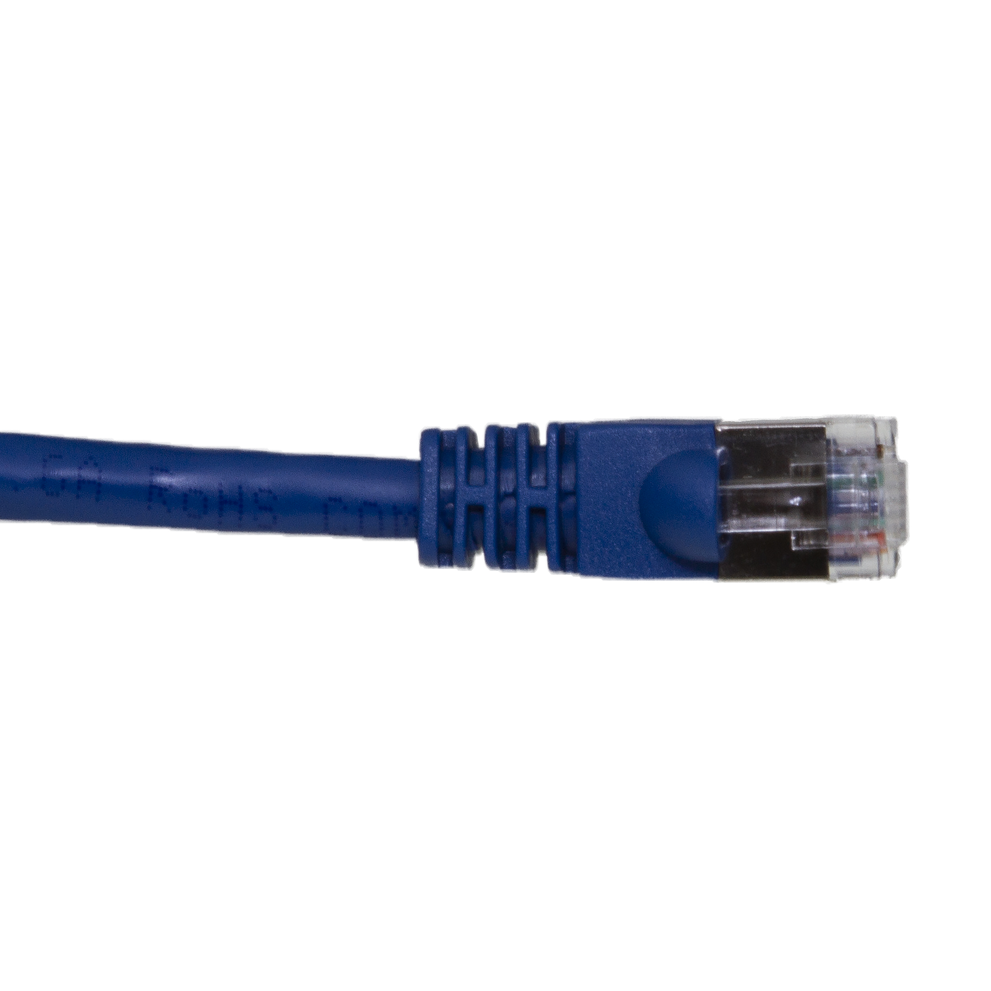 500 MHz 75 Foot Shielded Cat6a Blue Ethernet Patch Cable Snagless/Molded Boot 