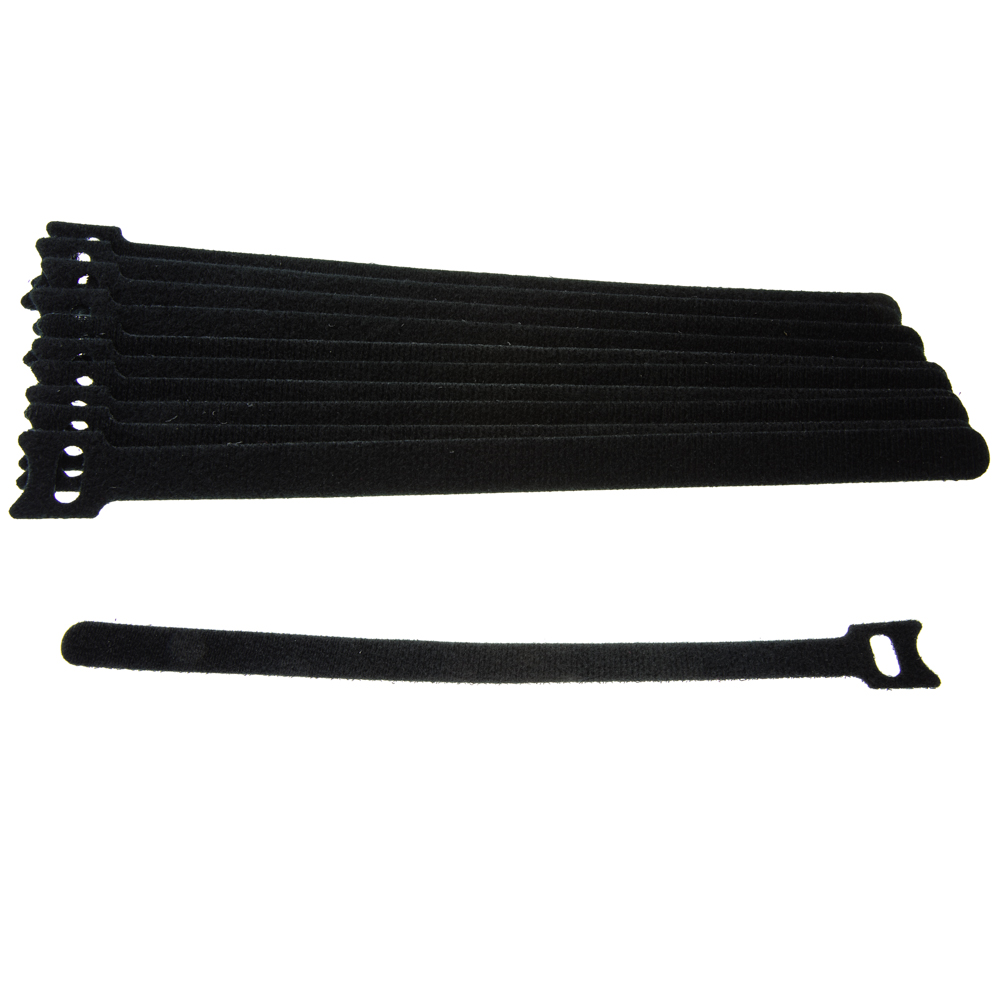 Hook and Loop Cable Ties, 10 Pieces, 9.5 inch x 0.48 inch