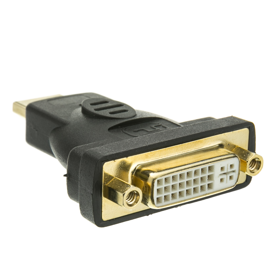 aldrig smeltet Seneste nyt DVI to HDMI Adapter, DVI Female to/from HDMI Male