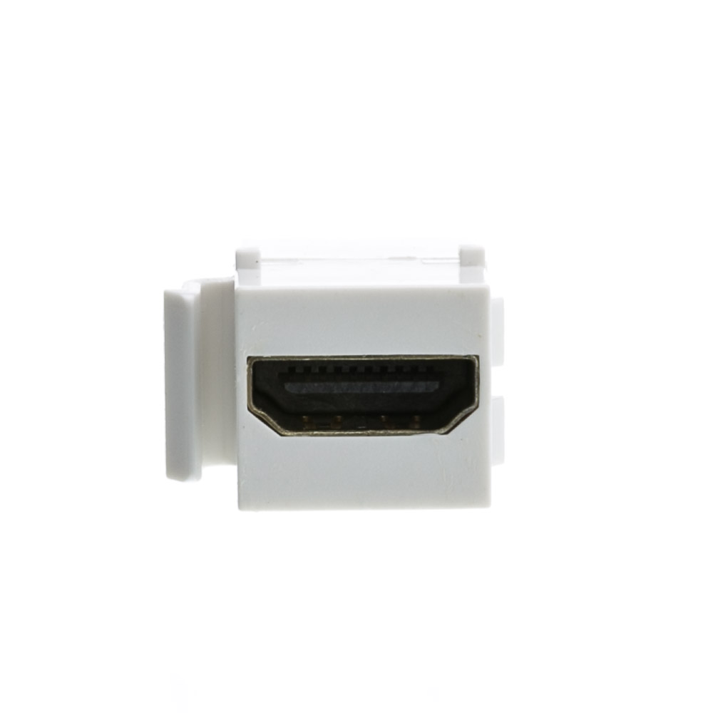 HDMI Wall Plate 1 Port 4K HDMI Keystone Female to Female Wall Plate-White
