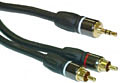 Premium Grade 3.5mm to 2RCA Cable