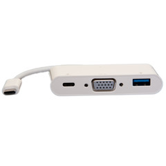 USB-C 3-in-1 Expansion Adapter, SVGA, USB, and Charge Port