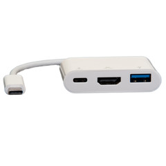 USB-C 3-in-1 Expansion Adapter, 4k HDMI, USB, and Charge Port