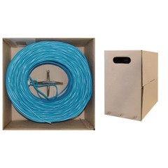 CAT6, STP (Shielded), 24AWG, Solid, 500MHz, Bulk Cable, Blue