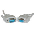 10D1-03201 - Serial Extension Cable, DB9 Male to DB9 Female, RS-232, UL rated, 9 Conductor, 1:1, 1 foot
