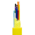 10F2-012NH - 12 Strand Indoor Distribution Fiber Optic Cable, OS2 9/125 Singlemode, Corning, Yellow, Riser Rated, Spool, 1000 foot