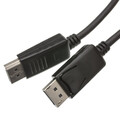 10H1-60103 - DisplayPort v1.2 Video Cable, 17.28 Gbit/s Data Rate for up to 4k@75Hz, DisplayPort Male, 3 foot