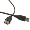10U2-02101EBK - USB 2.0 Extension Cable, Black, Type A Male to Type A Female, 1 foot