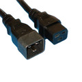 10W3-41206 - Heavy Duty Server Power Extension Cord, Black, C20 to C19, 12AWG/3C, 20 Amp, 6 foot