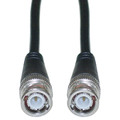 10X1-01150 - BNC RG58/AU Coaxial Cable, 50 Ohm, Black, BNC Male, Copper Stranded Center Conductor, 45% Braid, 50 foot