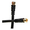 10X4-011HD - F-pin RG6 Coaxial Cable, Black, F-pin Male,  100 foot