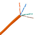 10X6-031TH - Riser Rated Cat5e Orange Ethernet Cable, Solid, UTP (Unshielded Twisted Pair), POE Compliant, CMR, Pullbox, 1000 foot
