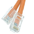 10X6-13105 - Cat5e Orange Copper Ethernet Patch Cable, Bootless, POE Compliant, 5 foot