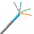 10X6-521SH - Shielded Cat5e Gray Stranded Copper Ethernet Cable, F/UTP, POE Compliant, Pullbox, 1000 foot
