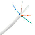 14X6-091NH - Plenum Cat6a White Copper Ethernet Cable, 10 Gigabit Solid, CMP, UTP, POE Compliant, 500Mhz, 23 AWG, Spool, 1000 foot