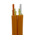 11F1-111NH - Bulk Plenum Zipcord Fiber Optic Cable, Duplex, multimode 62.5/125 OM1, Corning InfiniCor 300, Orange, Spool, 1000 foot