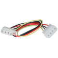 11W3-04212 - 4 Pin Molex Extension Cable, 5.25 inch Male to 5.25 inch Female, 12 inch