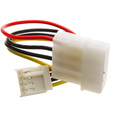 11W3-05206 - 4 Pin Molex to Floppy Power Cable, 5.25 inch Male to 3.5 inch Female, 6 inch