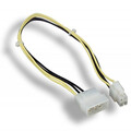 11W3-24615 - 5.25-inch Molex Female Power to P4 12V 4-pin CPU Power Adapter Cable, 15in