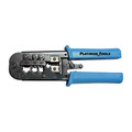 12503C - Network and Phone RJ11 / RJ12 / RJ22 / RJ45 Crimp Tool by Platinum Tools. For use with traditional-style modular connectors.